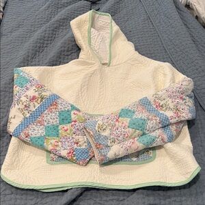 Patchwork Quilted Hoodie Handmade. One of a kind